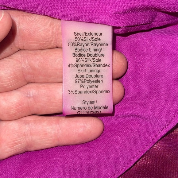 Alice + Olivia Purple and Red Silk Blend Dress EUC - Picture 4 of 5